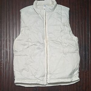 old navy white puffer vest - kids size 16 - NWT